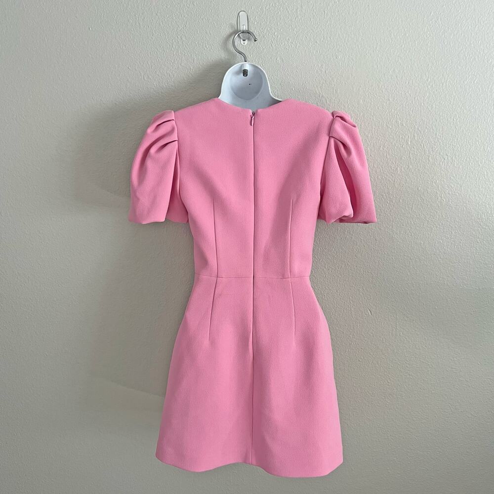 Rebecca Vallance Rochelle Mini Dress Candy Pink Heart Valentine Puff Sleeve Sz 2 - Picture 3 of 8
